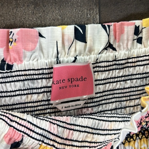 Kate Spade Lily Blooms Puff-sleeve Top - Picture 6 of 7